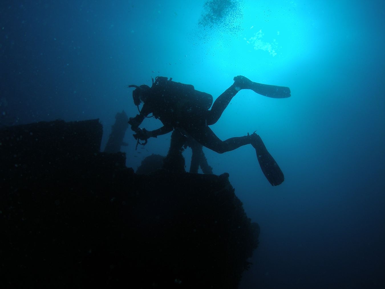 Silhouette Over the Wreck
